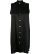 Voz Sleeveless Flared Top - Black
