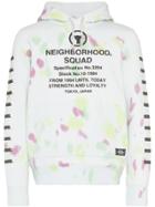 Neighborhood Logo Print Tie Dye Hoodie - Multicoloured
