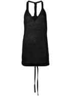 Thom Krom - Tank Top - Women - Linen/flax - M, Women's, Black, Linen/flax