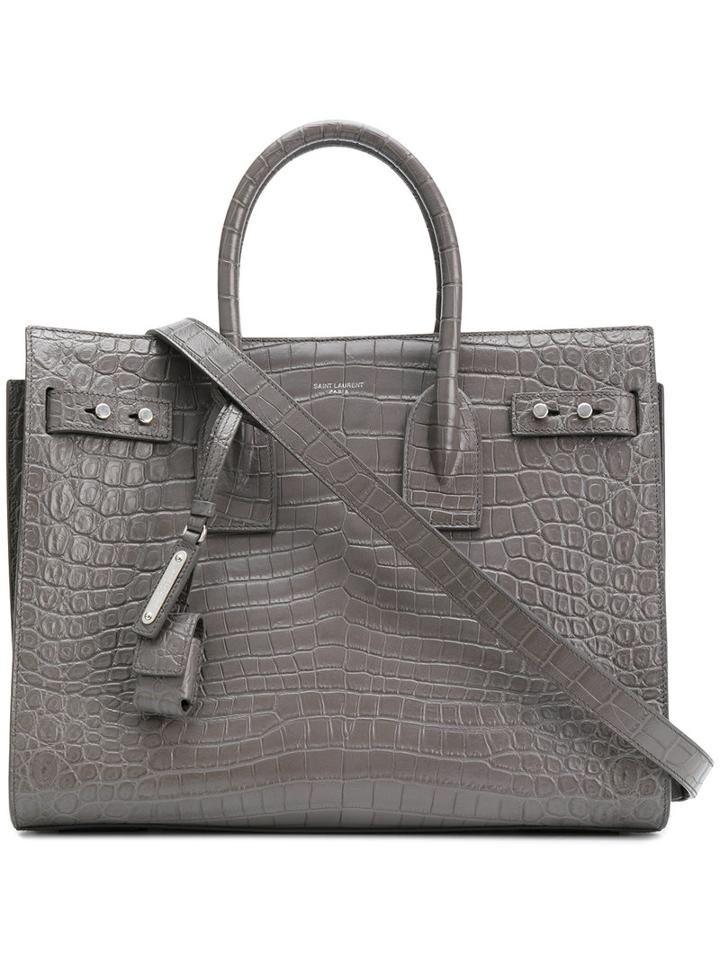 Saint Laurent - Small Sac De Jour Souple Tote - Women - Leather - One Size, Grey, Leather
