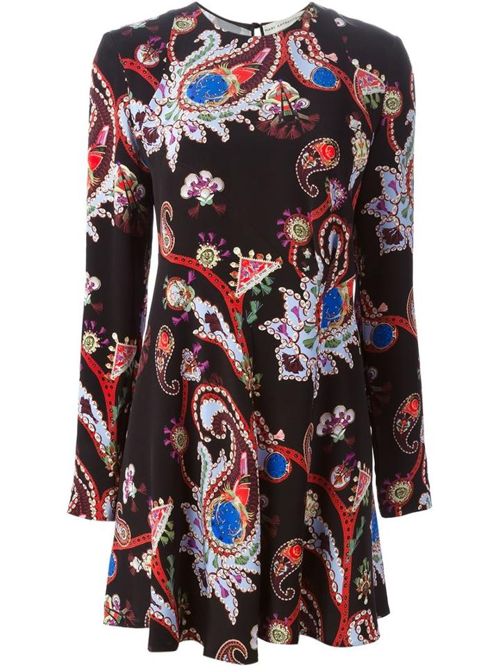 Mary Katrantzou Macbay Dress, Women's, Size: 12, Black, Silk