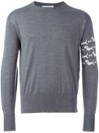 Thom Browne Dog Intarsia Jumper, Men's, Size: 1, Grey, Wool