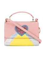 Sophie Hulme - Heart And Lightning 'parker' Bag - Women - Calf Leather/patent Leather/metal (other)/pvc - One Size, Pink/purple, Calf Leather/patent Leather/metal (other)/pvc