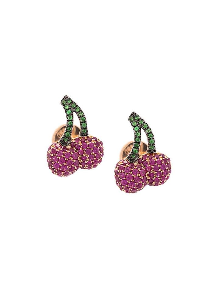 Khai Khai Cherry Ruby Stud Earrings
