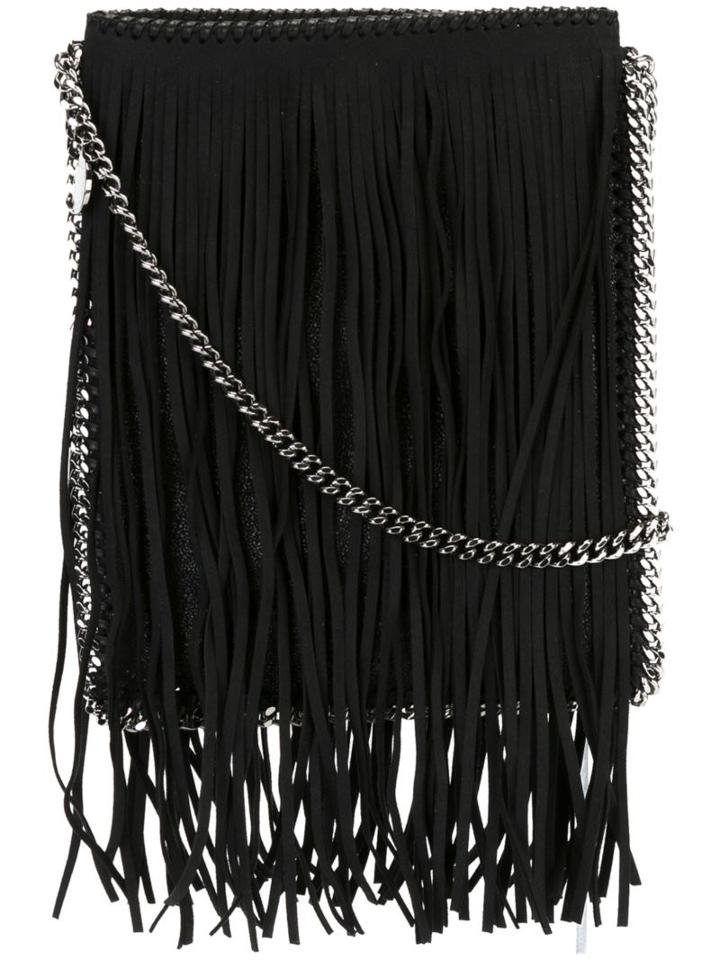 Stella Mccartney 'falabella' Flat Crossbody Bag, Women's, Black