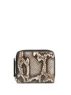 Giuseppe Zanotti Ida Python Print Wallet - Brown