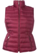 Burberry 'cranstead' Puffer Vest - Pink & Purple