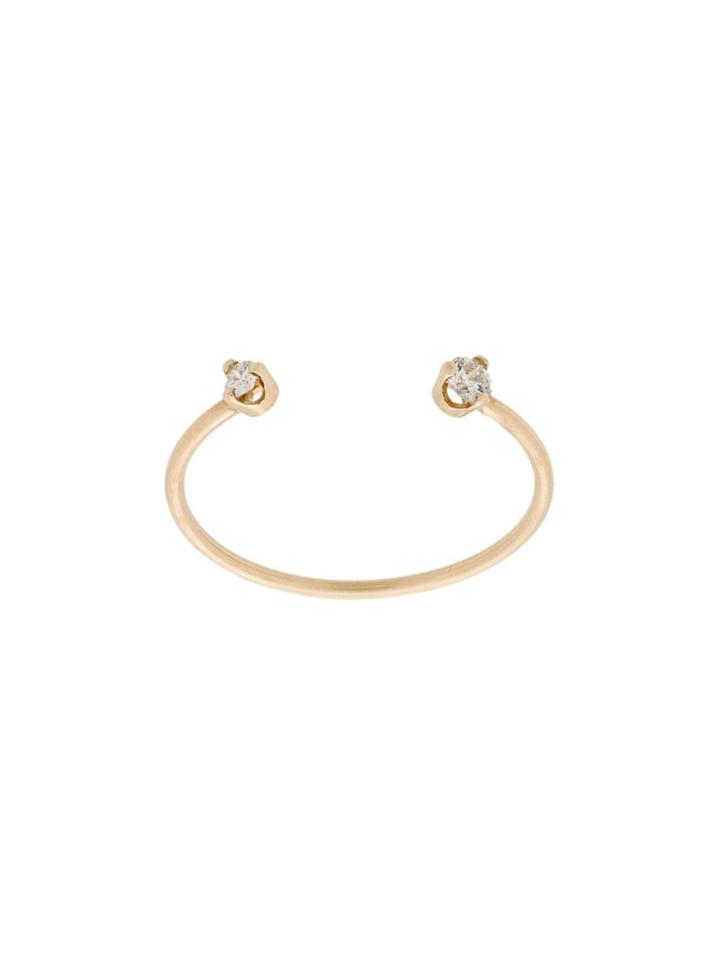 Zoë Chicco 14kt Yellow Gold Open Diamond Ring