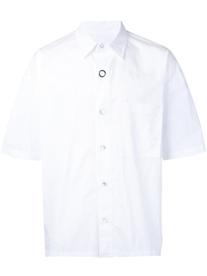 General Idea Chest Pocket Shirt, Men's, Size: 46, White, Cotton