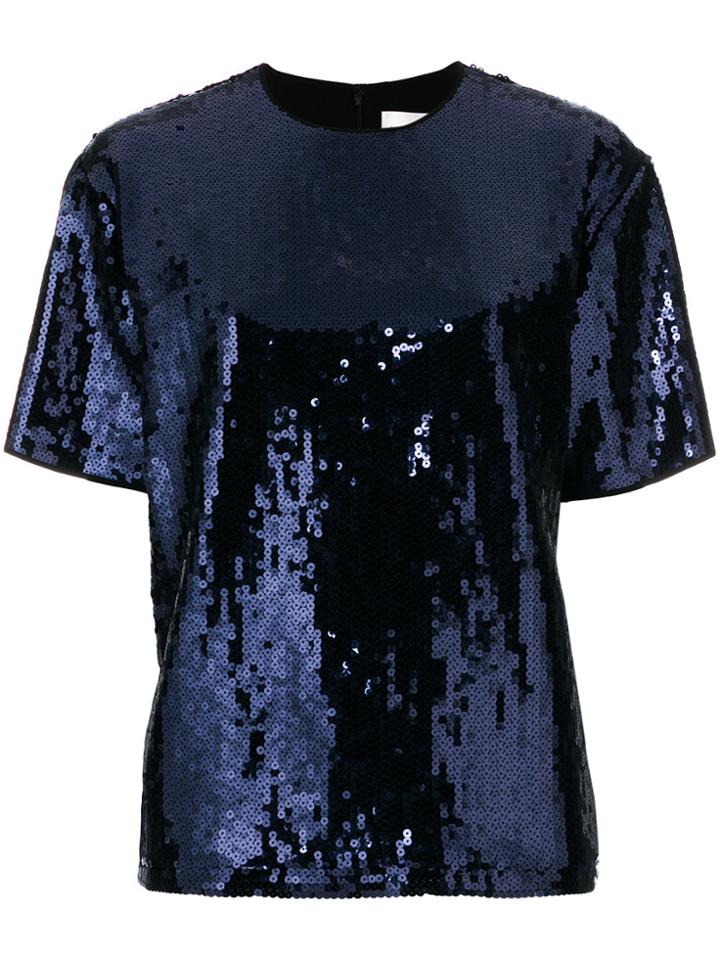 Victoria Victoria Beckham Sequined Top - Blue