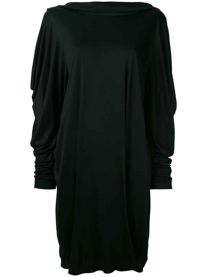 Jil Sander Vintage Cowl Back Dress - Black