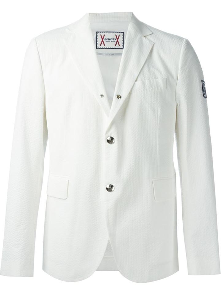 Moncler Gamme Bleu Embossed Blazer