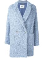 Blugirl Bouclé Coat, Women's, Size: 40, Blue, Acrylic/polyamide/polyester/wool