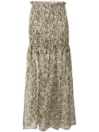 Stella Mccartney Floral Print Skirt - Neutrals