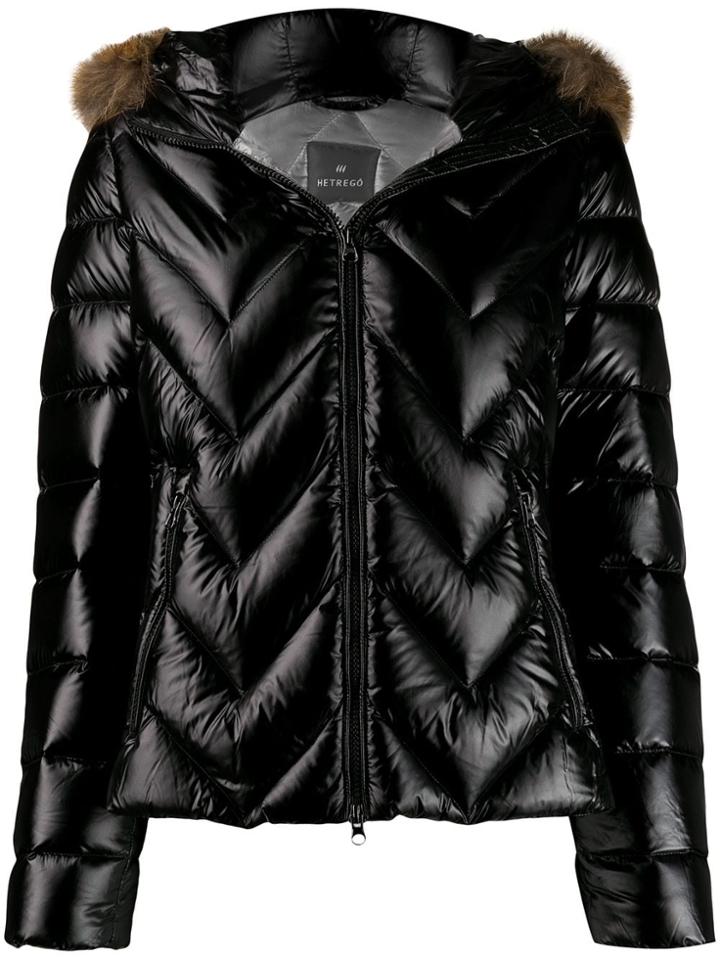 Hetregò Eyla Feather Down Puffer Jacket - Black