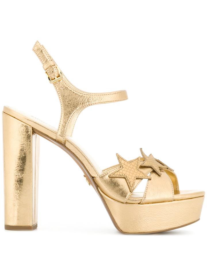 Michael Michael Kors Starry Night Platform Sandals - Metallic