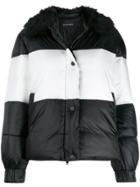 Emporio Armani Striped Padded Jacket - Black