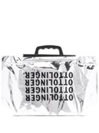 Ottolinger Logo Print Tote Bag - Silver