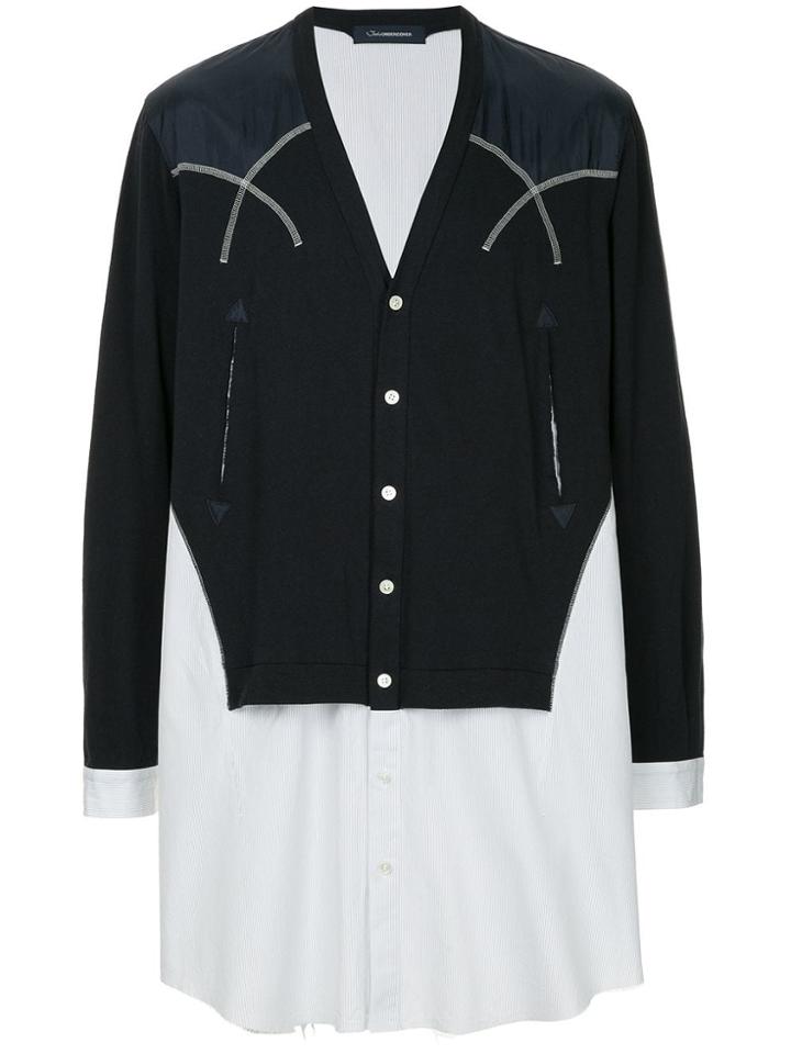 John Undercover V-neck Button Cardigan - Blue