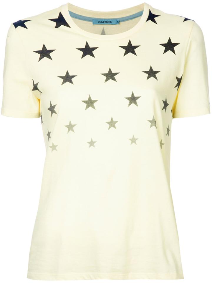 Guild Prime Star Print T-shirt - Yellow & Orange