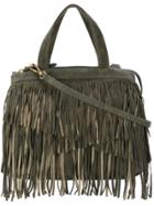 Cotélac Fringed Top-handle Tote - Green