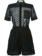 Mary Katrantzou 'rosace' Broderie Anglaise Playsuit