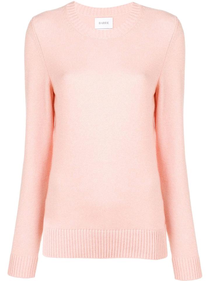 Barrie Round Neck Knitted Pullover - Pink