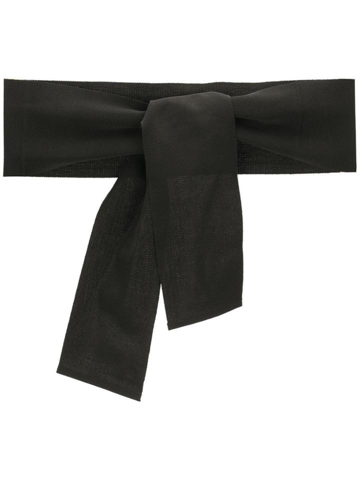 D.exterior Grosgrain Wide Belt - Black