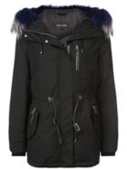 Mackage Fur Hooded Jacket - Black