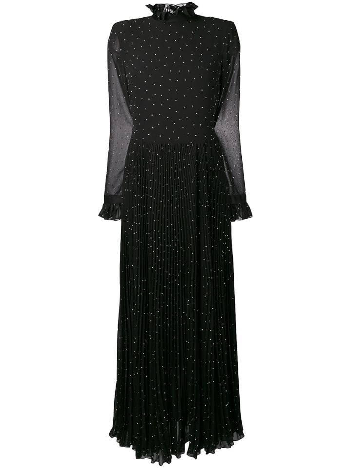 Philosophy Di Lorenzo Serafini Embellished Ruffle Neck Maxi Dress -