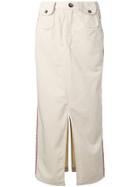 Andrea Crews Straight-fit Midi Skirt - Neutrals