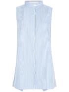 Dion Lee Gathered Sleeveless Shirt - Blue