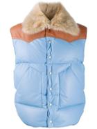 Loewe Fur Collar Gilet - Blue