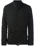 Poème Bohémien High Neck Lightweight Jacket, Men's, Size: 48, Black, Cotton/linen/flax/spandex/elastane