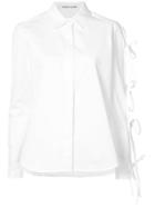 Sandy Liang Lace Up Detail Shirt - White