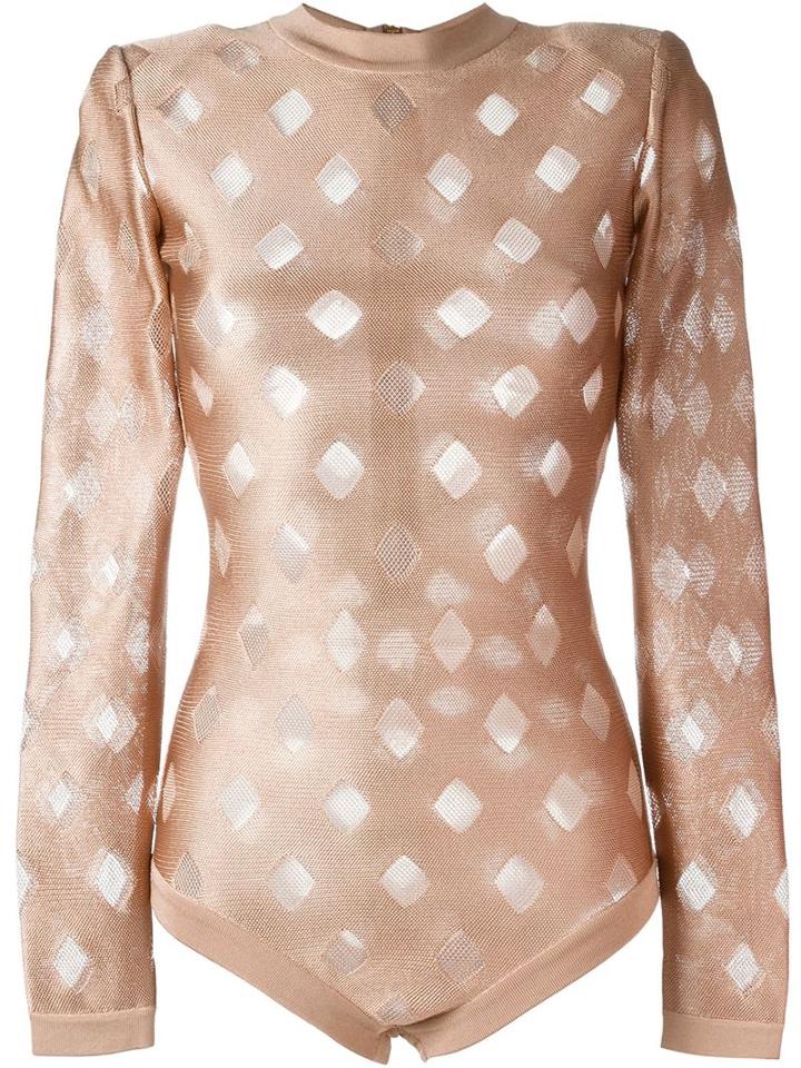Balmain Diamond Knit Bodysuit