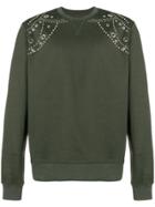 Les Hommes Embellished Sweatshirt - Green
