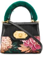 Dolce & Gabbana Welcome Hangbag In A Mix Of Materials - Black