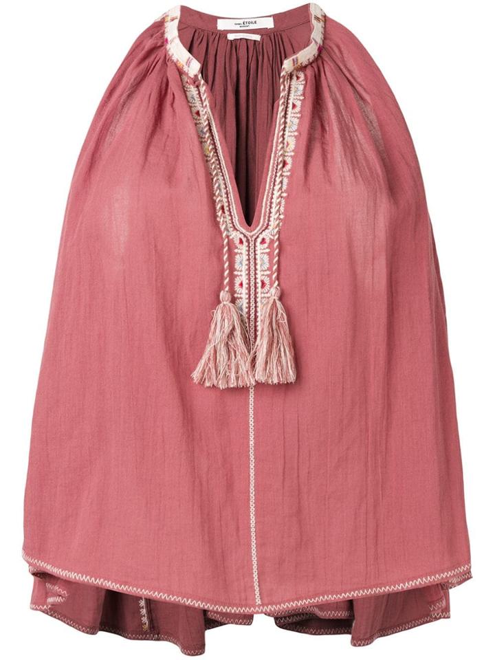 Isabel Marant Étoile Tassel-detail Flared Top - Pink