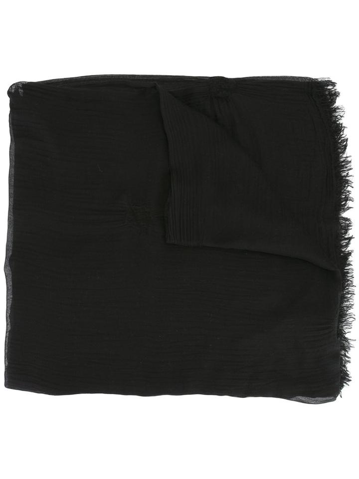 Faliero Sarti Gigia Scarf, Women's, Black, Silk/wool/modal