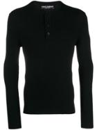 Dolce & Gabbana Buttoned Sweatshirt - Black