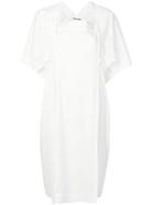 Issey Miyake Flutter Sleeve Dress - White