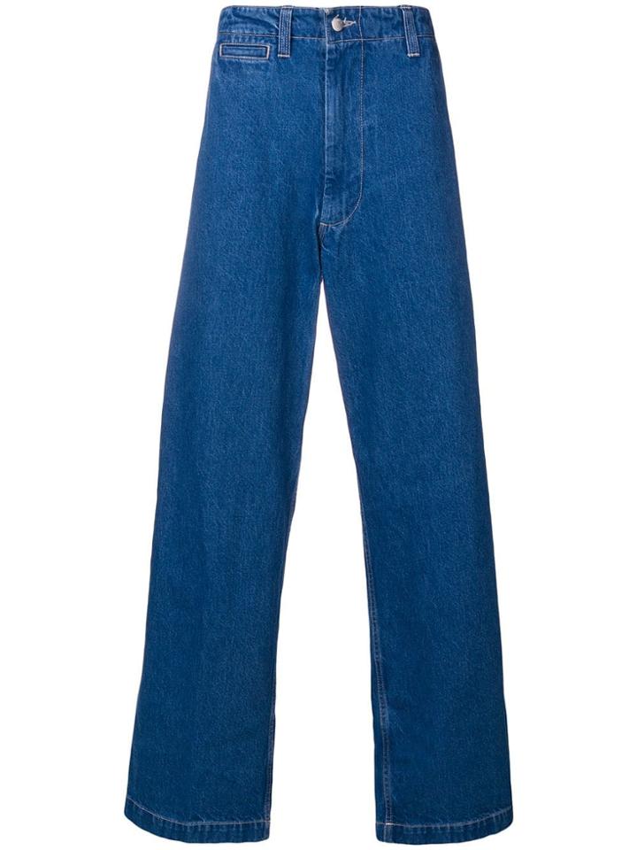 E. Tautz Wide Leg Jeans - Blue