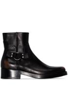 Raf Simons Buckle-detail Ankle Boots - Black