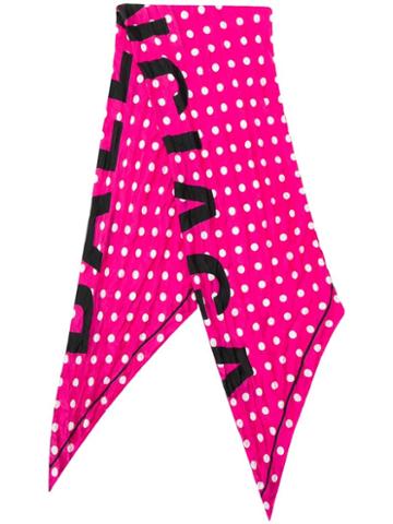 Balenciaga Polka Dot Scarf - Pink