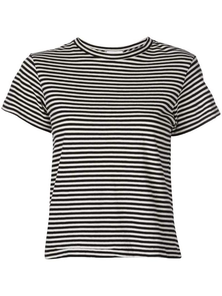 Re/done Striped T-shirt - Black