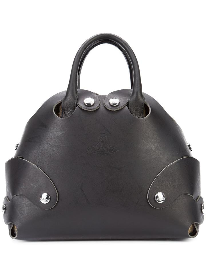 Vivienne Westwood - Flinstone Tote - Women - Leather - One Size, Women's, Black, Leather
