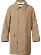 Visvim Single Breasted Coat, Men's, Size: 4, Nude/neutrals, Cotton/polyester