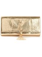 Saint Laurent 'monogramme' Clutch - Metallic