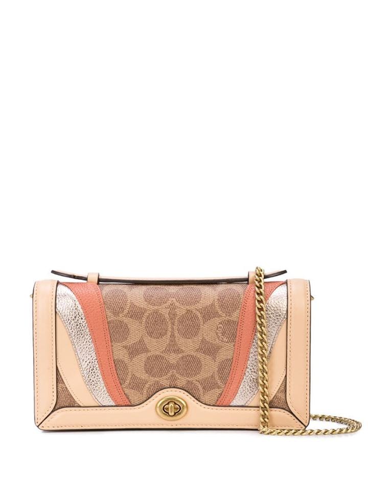 Coach Wave Patchwork Shoulder Bag - Brown